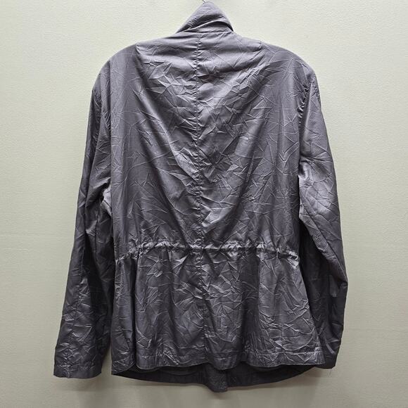 Soma Weekends Full Zip Windbreaker Jacket Zip Pockets Size XL Crinkle Texture - Picture 2 of 6